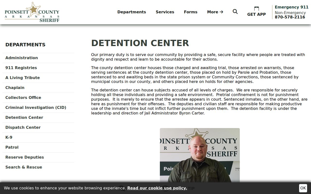 Poinsett County Detention Center official information