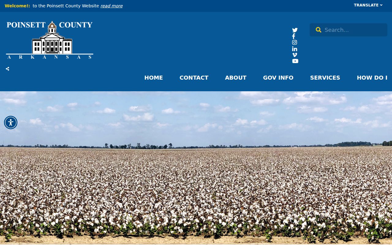 Poinsett County criminal history offices on the official county website