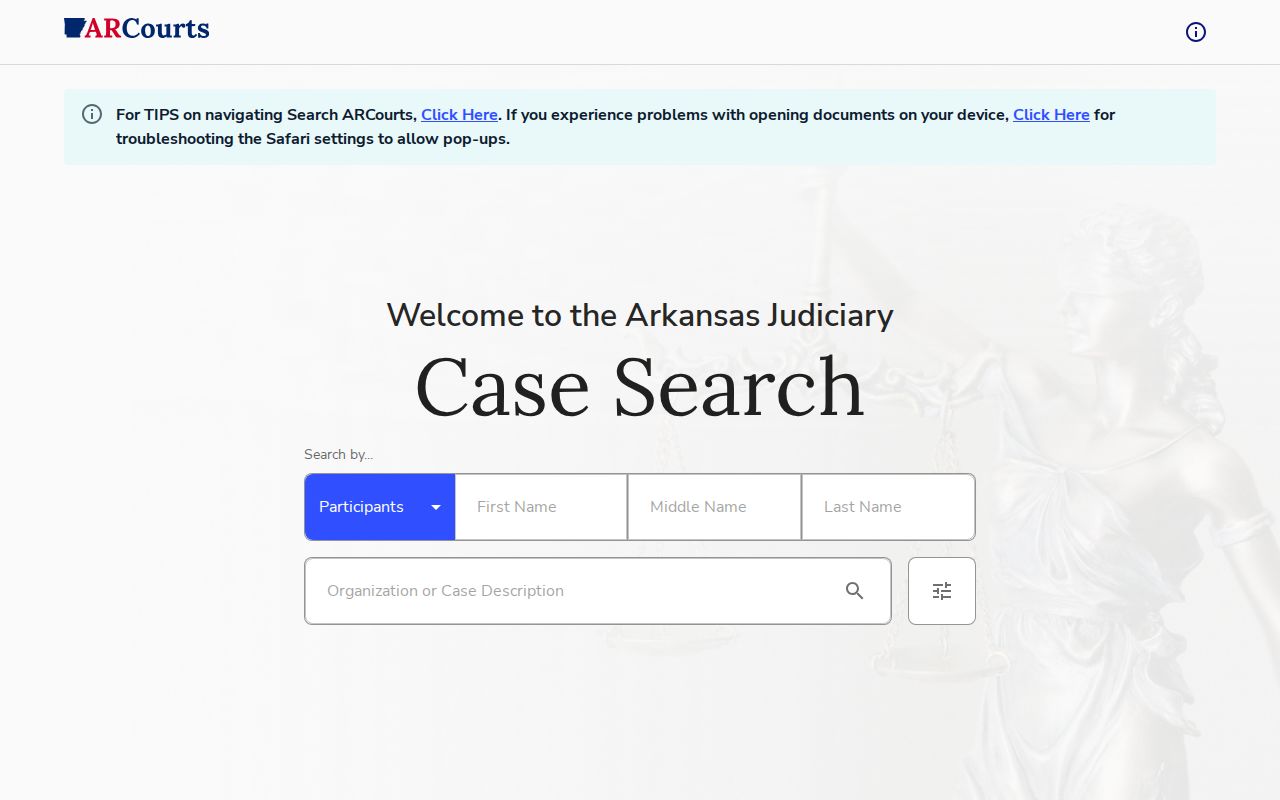 Poinsett County criminal court and warrant case search in Search ARCourts