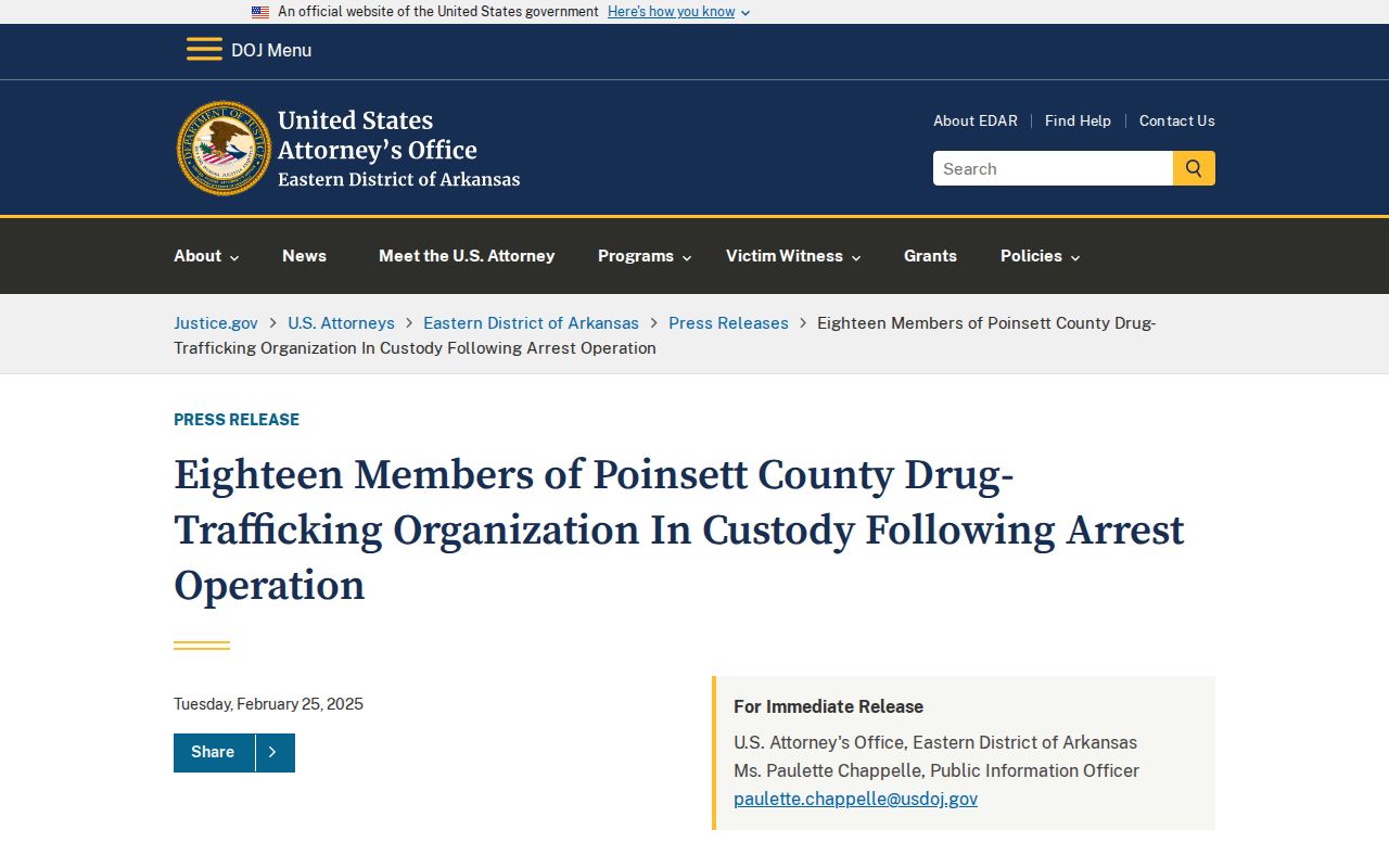 Marked Tree criminal records federal investigation release